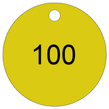 Sequential Number Valve Tags