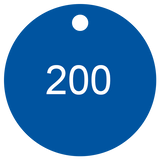 Sequential Number Valve Tags