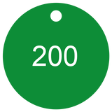 Sequential Number Valve Tags