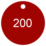 Sequential Number Valve Tags