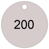 Sequential Number Valve Tags