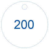 Sequential Number Valve Tags