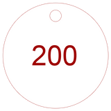 Sequential Number Valve Tags