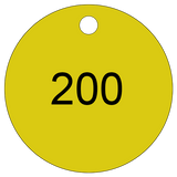 Sequential Number Valve Tags