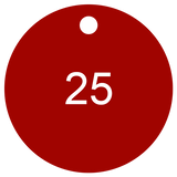 Sequential Number Valve Tags