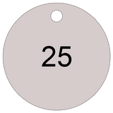 Sequential Number Valve Tags