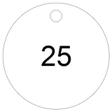 Sequential Number Valve Tags