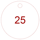 Sequential Number Valve Tags