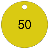 Sequential Number Valve Tags
