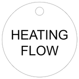 Heating Flow Valve Tag