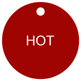 Hot Valve Tag