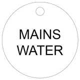 Mains Water Valve Tag